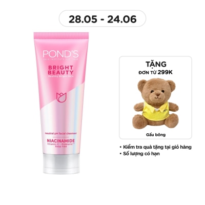 POND'S - Sữa Rửa Mặt Pond'S White Beauty Spot-less Glow Làm Sáng Da 100g
