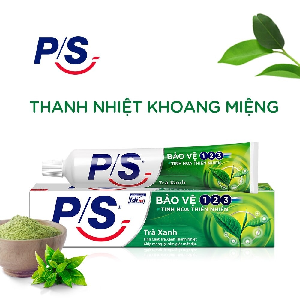 Kem Đánh Răng P/S Nature Essential Green Tea Trà Xanh 230g