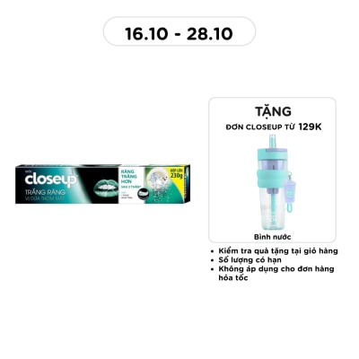CLOSEUP Kem Đánh Răng Closeup White Attraction Natural Glow Trắng Răng Vị Dừa Thơm Mát 230g image