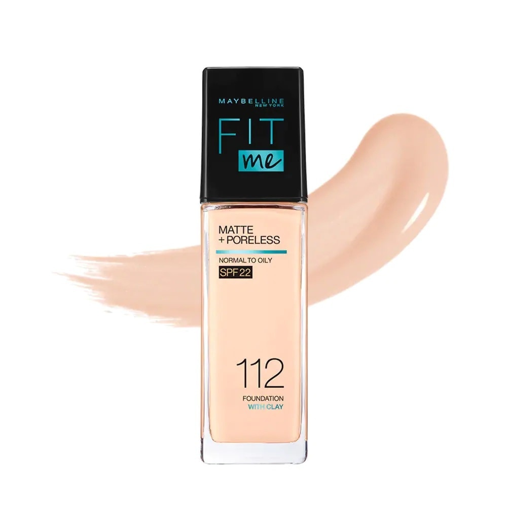 Kem Nền Maybelline New York Fit Me Matte+ Poreless Kiềm Dầu Chống Nắng SPF22 30ml .#112 NaturalIvory