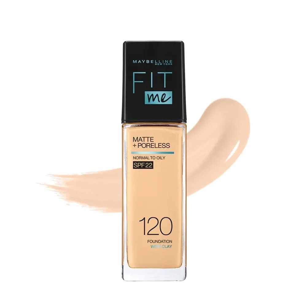 Kem Nền Maybelline New York Fit Me Matte+ Poreless Kiềm Dầu Chống Nắng SPF22 30ml .#120 ClassicIvory