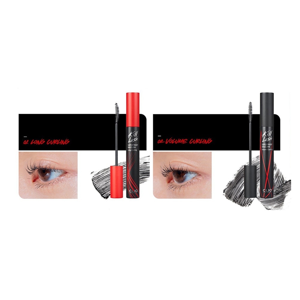 Mascara Clio Kill Lash Superproof Chải Mi 7g .#01 Long Curling