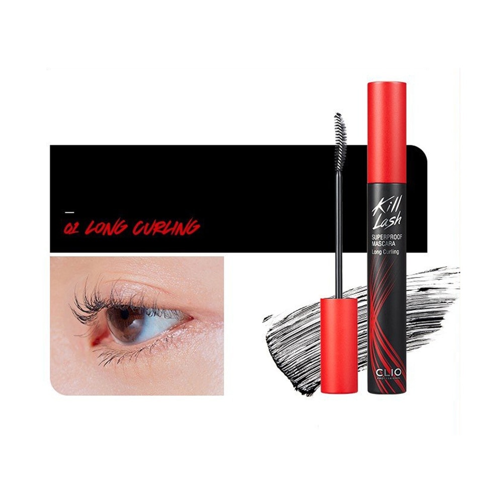 Mascara Clio Kill Lash Superproof Chải Mi 7g .#01 Long Curling