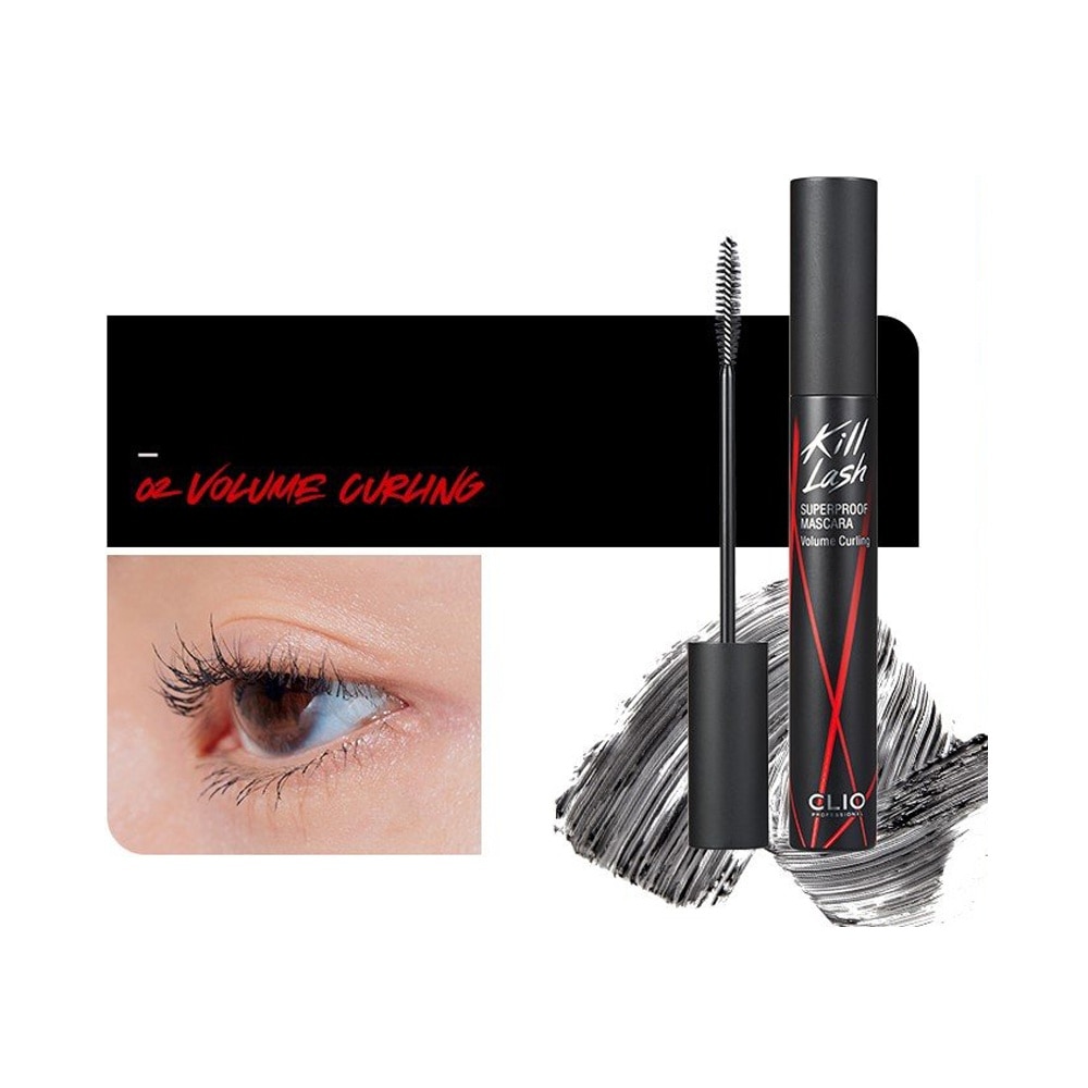 Mascara Clio Kill Lash Superproof Chải Mi 7g .#02 Volume Curling