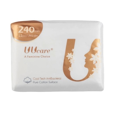 UUCARE Băng Vệ Sinh UUcare Cool Tech Kháng Khuẩn Loại Ban Ngày 24cm 12 Miếng