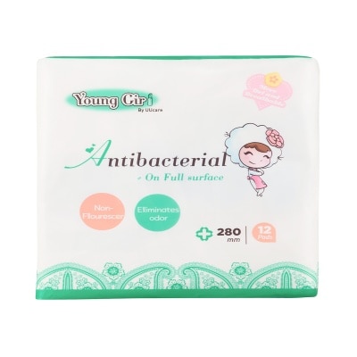 UUCARE Băng Vệ Sinh UUcare Young Girl Kháng Khuẩn Loại Ngày Và Đêm 12 Miếng