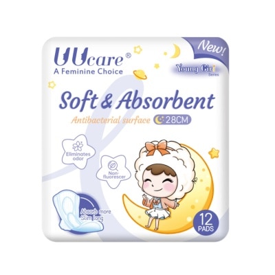 UUCARE Băng Vệ Sinh UUcare Young Girl Kháng Khuẩn Loại Ngày Và Đêm 12 Miếng