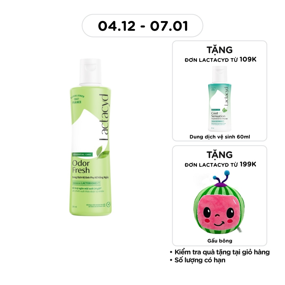 Dung Dịch Vệ Sinh Phụ Nữ Lactacyd Odor Fresh 250ml