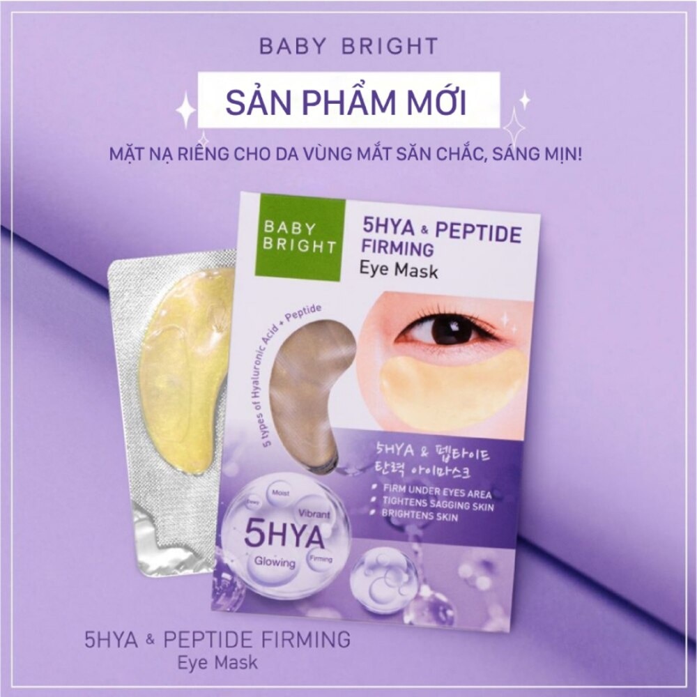 Mặt Nạ Mắt Baby Bright 5Hya & Peptide Firming Eye Mask Săn Chắc 2.5g