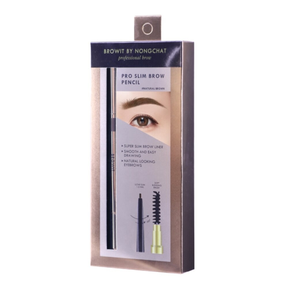 Pro Slim Brow Pencil 0.06g .#Natural Brown