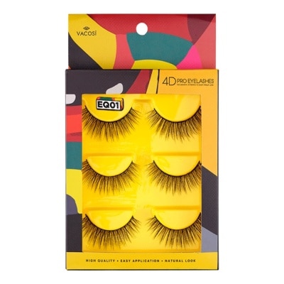VACOSI Vacosi 4D Pro Eyelashes 3 Pairs .#EQ01
