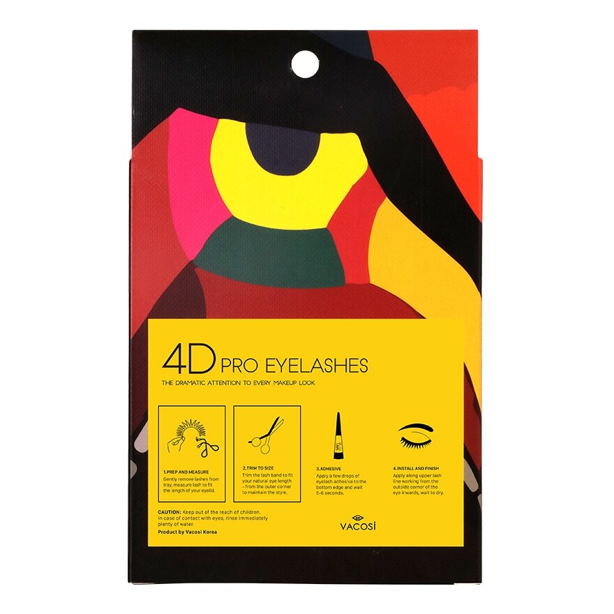 Vacosi 4D Pro Eyelashes 3 Pairs .#EQ01