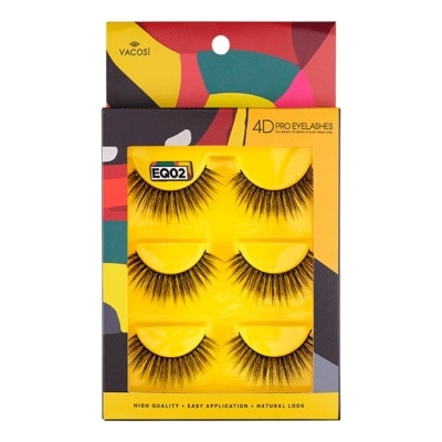 VACOSI Vacosi 4D Pro Eyelashes 3 Pairs .#EQ02