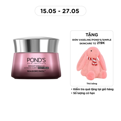 POND'S - Kem Dưỡng Da Pond'S White Beauty Super Night Cream Ban Đêm Dưỡng Ẩm Trắng Mịn 45g
