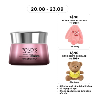 POND'S - Kem Dưỡng Da Pond'S White Beauty Super Night Cream Ban Đêm Dưỡng Ẩm Trắng Mịn 45g image