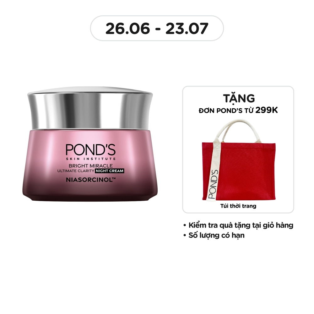 Kem Dưỡng Da Pond'S White Beauty Super Night Cream Ban Đêm Dưỡng Ẩm Trắng Mịn 45g