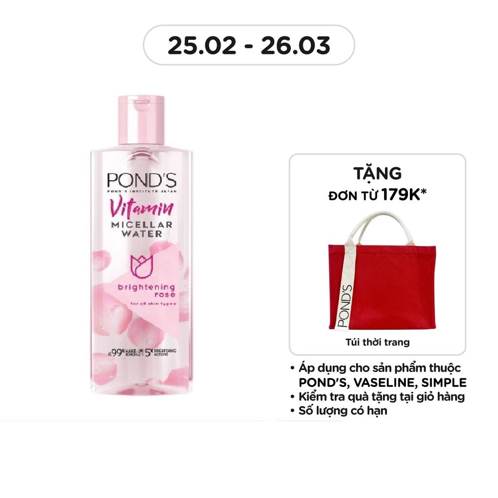 Pond's Vitamin Micellar Water Brightening Rose 235ml