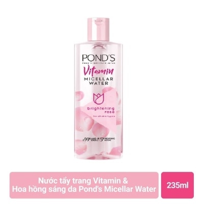 POND'S Nước Hoa Hồng Pond'S Vitamin Micellar Water Britening Rose Chiết Xuất Hoa Hồng 235ml