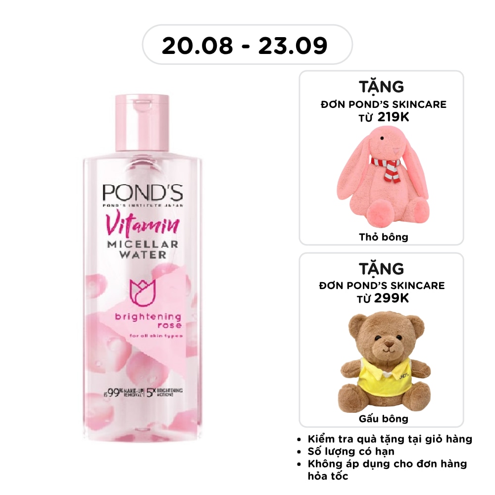 Pond's Vitamin Micellar Water Brightening Rose 235ml image
