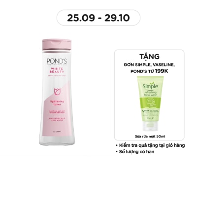POND'S Lightening Toner White Beauty Hyaluronic Acid Rose Water 150ml