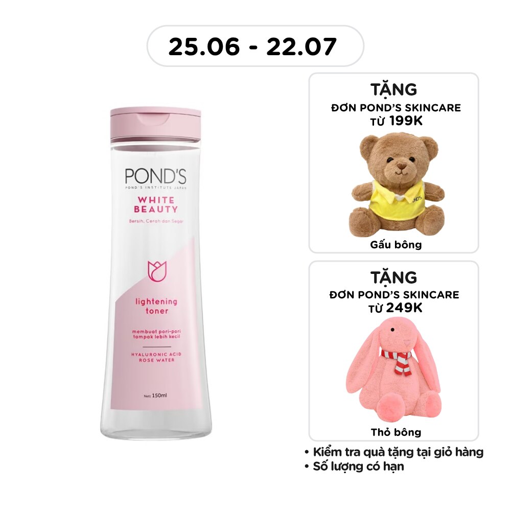 Nước Hoa Hồng Pond'S White Beauty Lightening Toner Làm Sáng Da 150ml