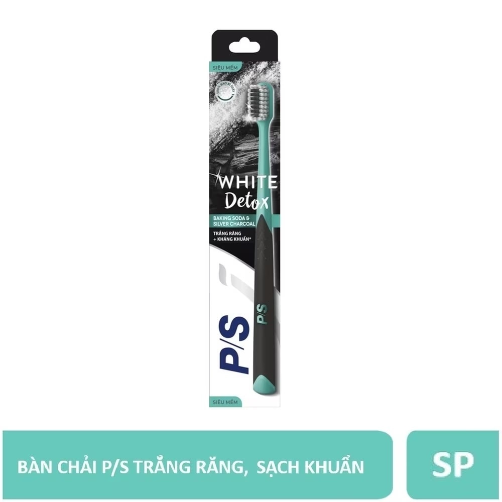 Bàn Chải Đánh Răng P/S White Detox Trắng Răng Và Kháng Khuẩn Màu Ngẫu Nhiên 1 Cây