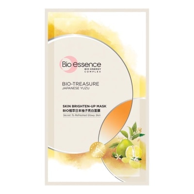 BIO-ESSENCE Mặt Nạ Bio Essence Japanese Yuzu Skin Brightening Up Mask Chiết Xuất Quả Thanh Yên Dưỡng Trắng 20ml