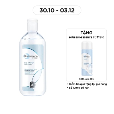 BIO-ESSENCE Nước Tẩy Trang Bio Essence Micellar Water Sensitive pH Làm Sạch Và Dưỡng Da 400ml