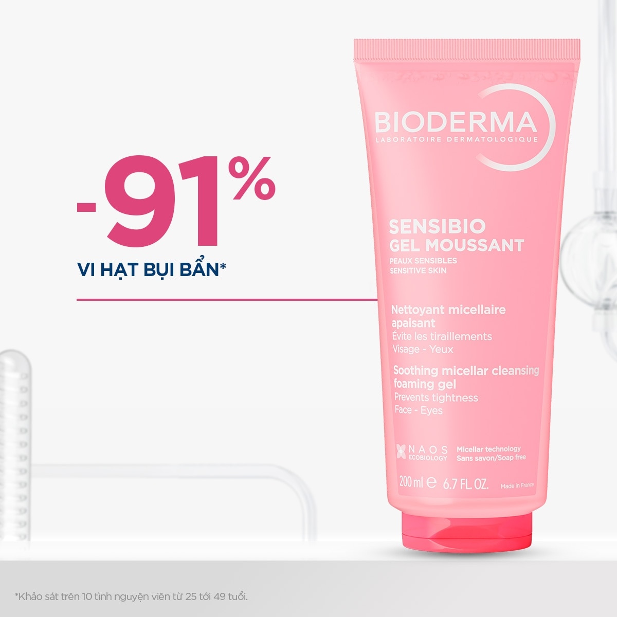 Sensibio Gel Moussant Moisturises 200ml image