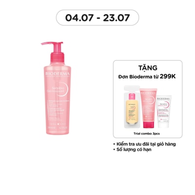 BIODERMA Gel Rửa Mặt Bioderma Sensibio Moussant Tẩy Trang Và Dưỡng Ẩm 200ml