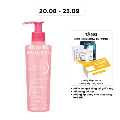 BIODERMA - Sensibio Gel Moussant Moisturises 200ml image