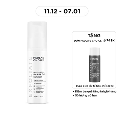 PAULA'S CHOICE Gel Tẩy Da Chết Paula's Choice Skin Perfecting 8% AHA Gel Exfoliant Làm Sáng Da 100ml