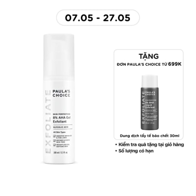 PAULA'S CHOICE - Gel Tẩy Da Chết Paula's Choice Skin Perfecting 8% AHA Gel Exfoliant Làm Sáng Da 100ml