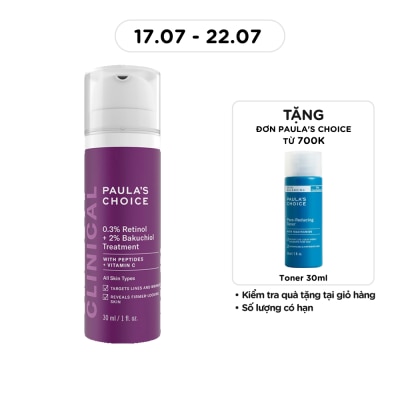 PAULA'S CHOICE - 0.3% Retinol + 2% Bakuchiol Treatment 30ml