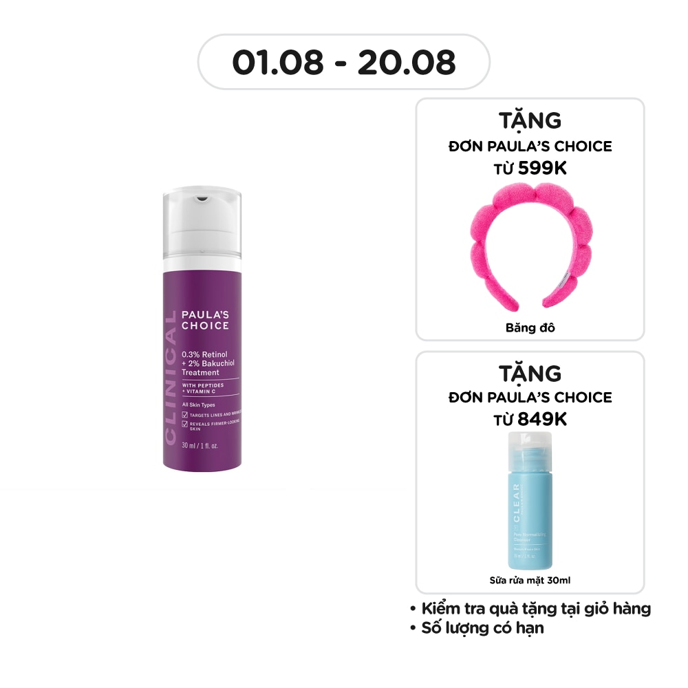 0.3% Retinol + 2% Bakuchiol Treatment 30ml