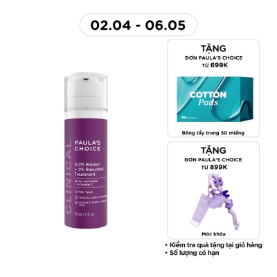 PAULA'S CHOICE - Kem Dưỡng Da Paula's Choice 0.3% Retinol + 2% Bakuchiol Treatment 30ml