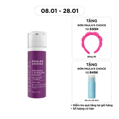 PAULA'S CHOICE Kem Dưỡng Da Paula's Choice 0.3% Retinol + 2% Bakuchiol Treatment 30ml