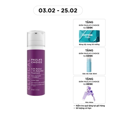 PAULA'S CHOICE 0.3% Retinol + 2% Bakuchiol Treatment 30ml