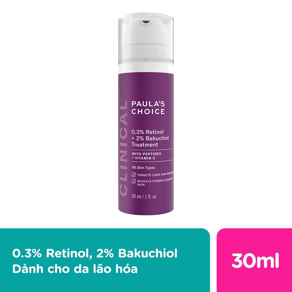 Kem Dưỡng Da Paula's Choice 0.3% Retinol + 2% Bakuchiol Treatment 30ml