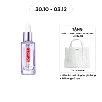 L'OREAL PARIS Dưỡng Chất L'oreal Revitalift Hyaluronic Acid Serum Căng Mịn và Sáng Da 30ml