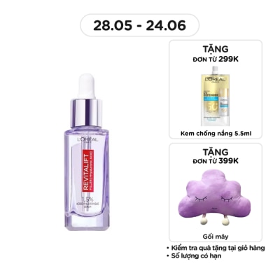 L'OREAL PARIS - Dưỡng Chất L'oreal Revitalift Hyaluronic Acid Serum Căng Mịn và Sáng Da 30ml
