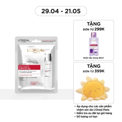 L'OREAL PARIS Mặt Nạ Dưỡng Chất L'oreal Revitalift Crystal Micro Essence Treatment Mask Căng Mướt Da 25g