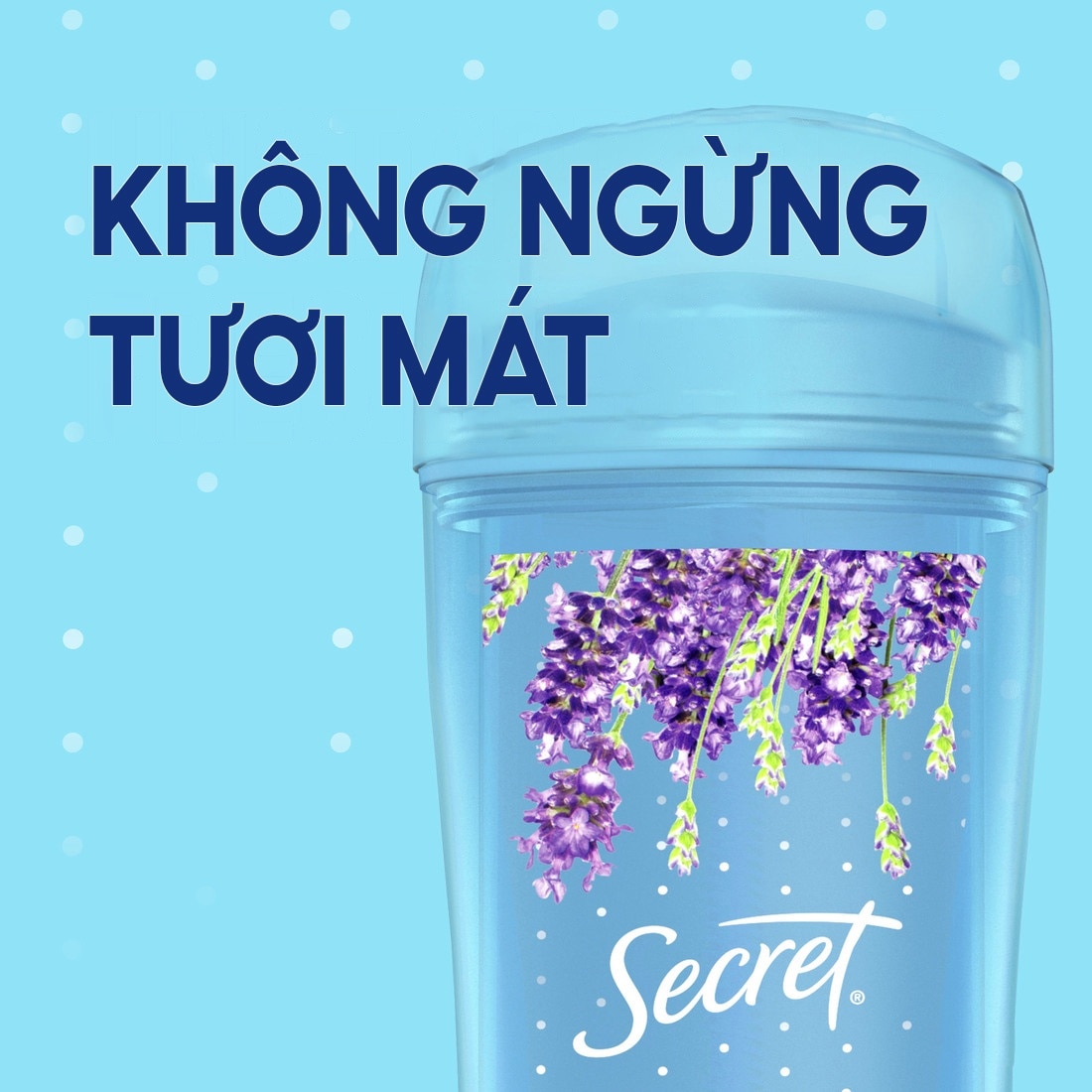 Gel Khử Mùi Secret Luxe Lavender Dành Cho Nữ Hương Hoa Oải Hương Thư Giãn 73g