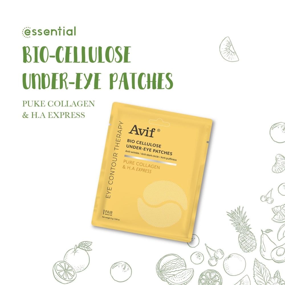 Mặt Nạ Dưỡng Da Vùng Mắt Avif Bio Cellulose Under-Eye Patches Giảm Nếp Nhăn Và Thâm 5g