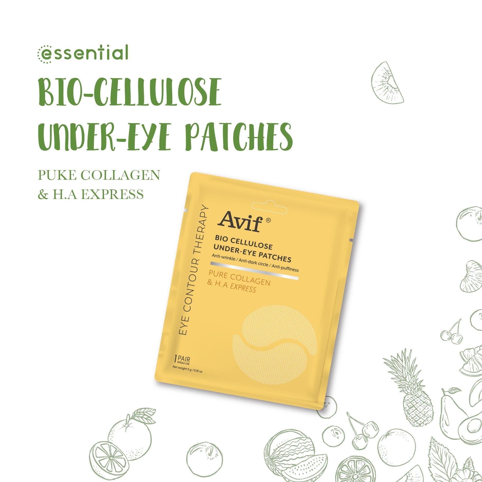 Avif Bio Cellulose Under-Eye Patches 5g