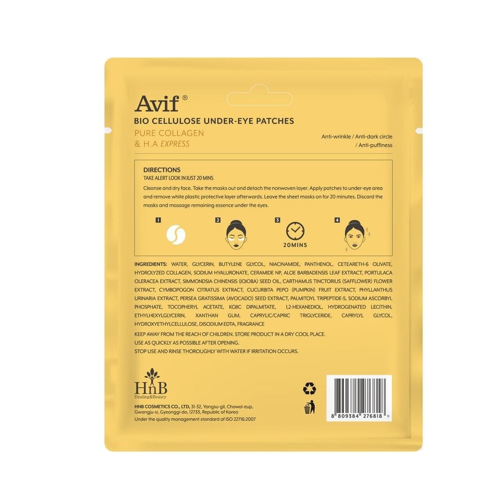 Avif Bio Cellulose Under-Eye Patches 5g