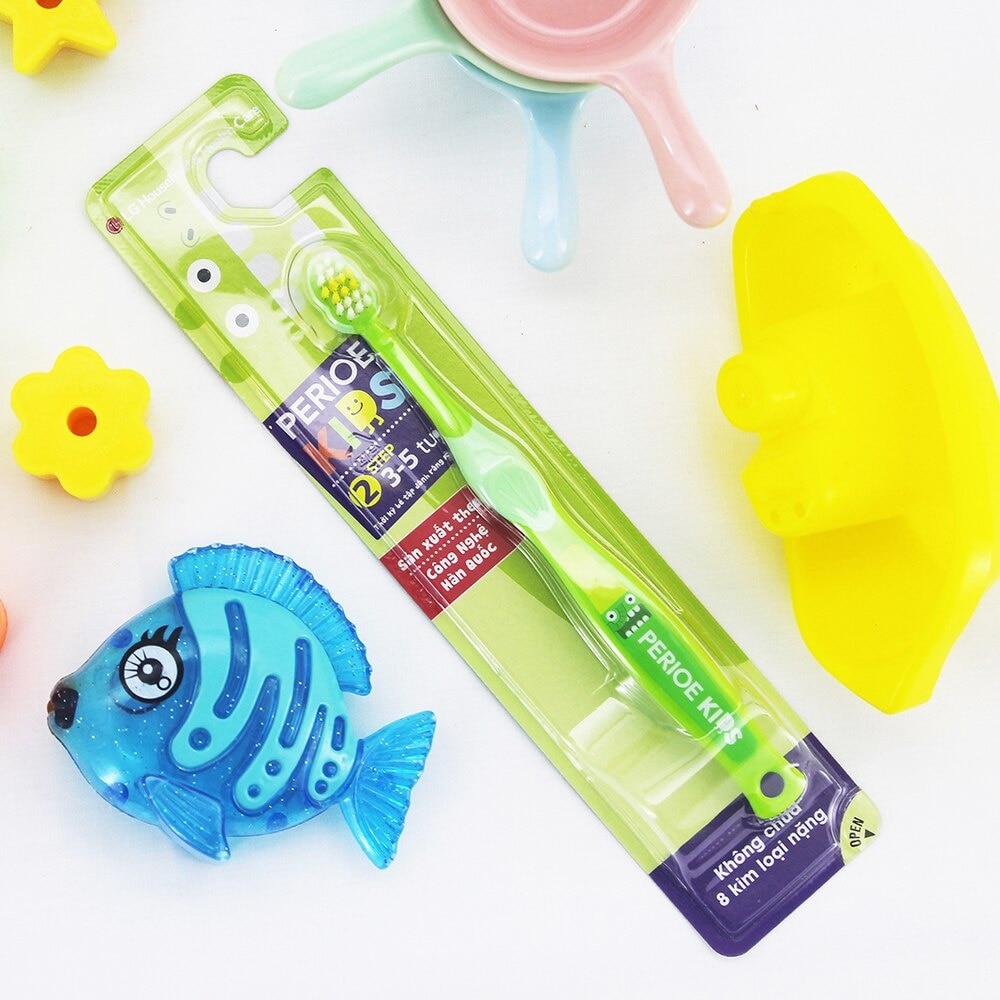 Bàn Chải Đánh Răng Perioe Kids Toothbrush Step 2 Dành Cho Trẻ Em (3-5 Tuổi) 1 Cây