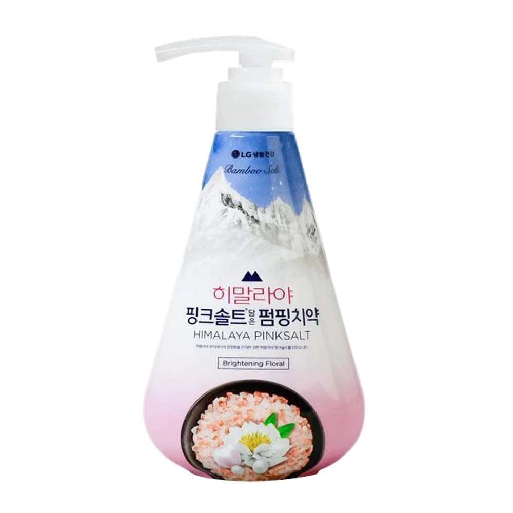 Kem Đánh Răng Bamboo Salt Himalaya Pink Salt Pumping Muối Hồng Trắng Răng 285g