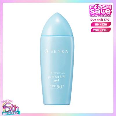 SENKA Kem Chống Nắng Dưỡng Ẩm Dạng Gel Senka Perfect UV Gel SPF50+ PA++++ 80ml