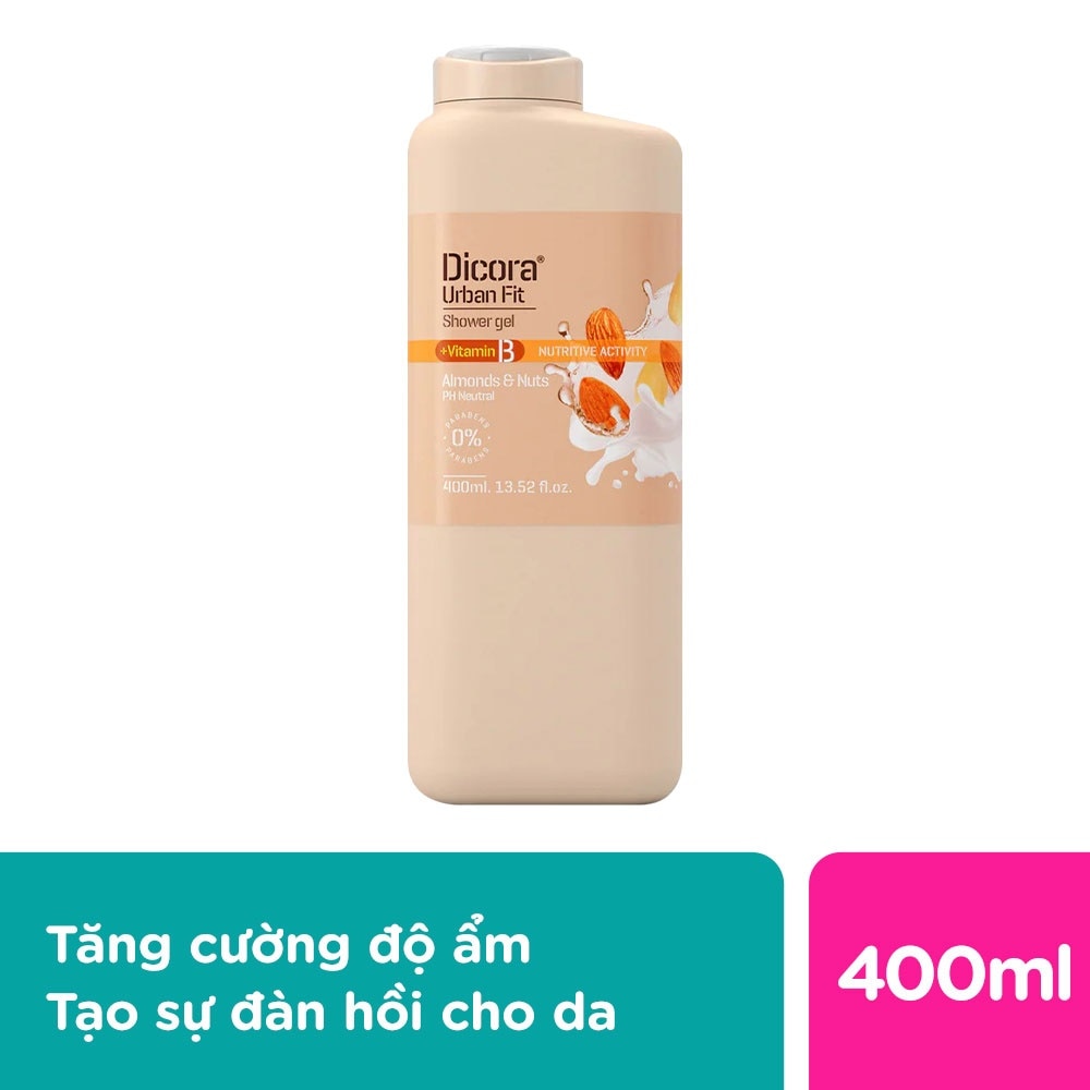 Vitamin B Almonds & Nuts Shower Gel 400ml